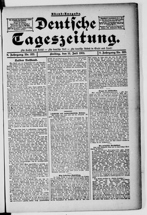 Deutsche Tageszeitung vom 12.07.1901