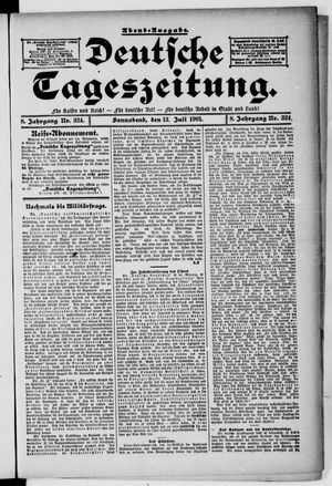 Deutsche Tageszeitung vom 13.07.1901