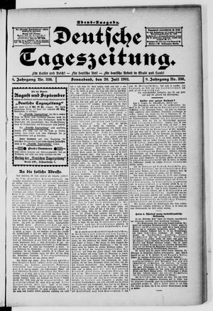 Deutsche Tageszeitung vom 20.07.1901