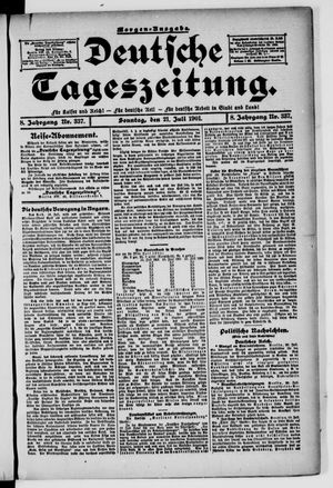 Deutsche Tageszeitung vom 21.07.1901