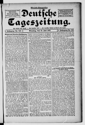 Deutsche Tageszeitung vom 23.07.1901