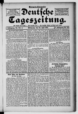 Deutsche Tageszeitung vom 24.07.1901