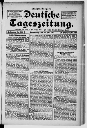 Deutsche Tageszeitung vom 25.07.1901