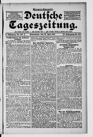Deutsche Tageszeitung vom 27.07.1901