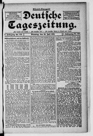 Deutsche Tageszeitung vom 30.07.1901