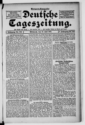Deutsche Tageszeitung vom 31.07.1901