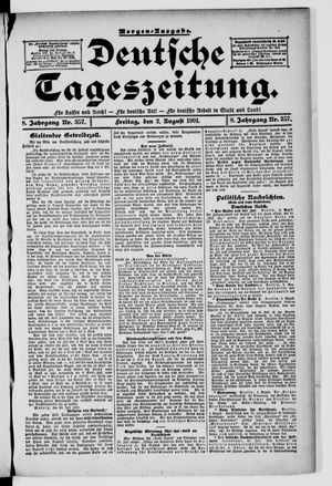 Deutsche Tageszeitung vom 02.08.1901