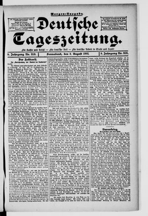 Deutsche Tageszeitung vom 03.08.1901