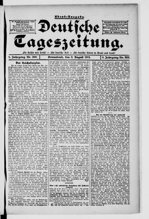 Deutsche Tageszeitung vom 03.08.1901