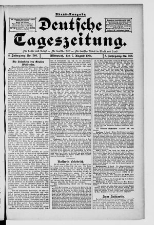 Deutsche Tageszeitung vom 07.08.1901