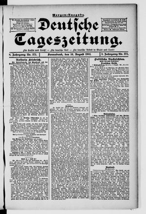 Deutsche Tageszeitung vom 10.08.1901