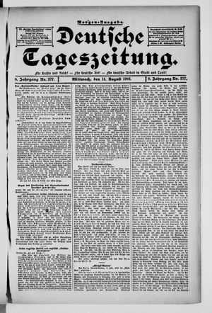 Deutsche Tageszeitung vom 14.08.1901