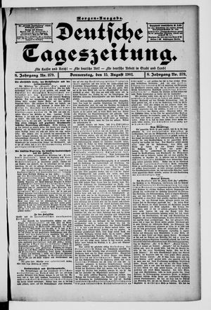 Deutsche Tageszeitung vom 15.08.1901