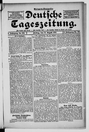 Deutsche Tageszeitung vom 16.08.1901