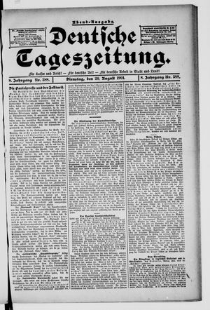 Deutsche Tageszeitung vom 20.08.1901