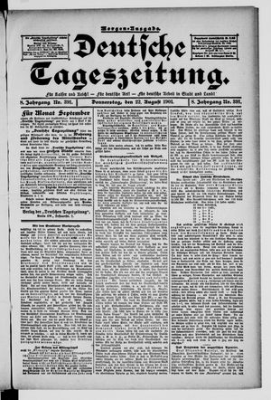 Deutsche Tageszeitung vom 22.08.1901