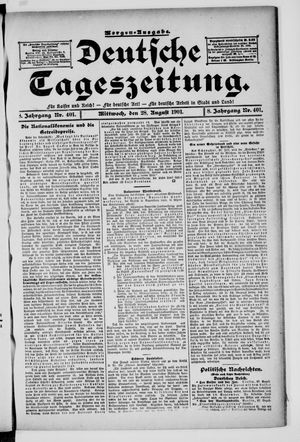 Deutsche Tageszeitung vom 28.08.1901