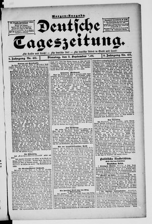 Deutsche Tageszeitung vom 03.09.1901