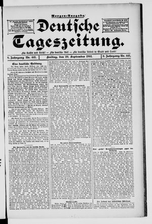 Deutsche Tageszeitung vom 20.09.1901