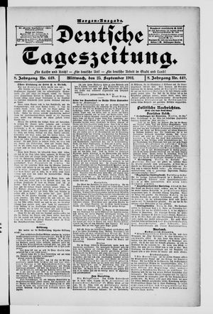 Deutsche Tageszeitung vom 25.09.1901