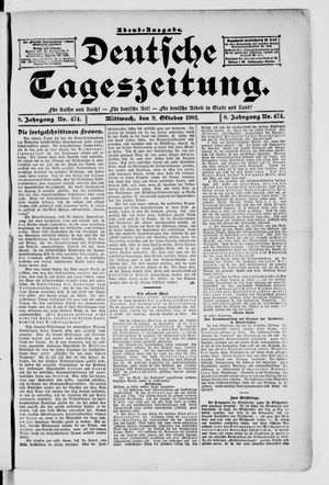 Deutsche Tageszeitung vom 09.10.1901