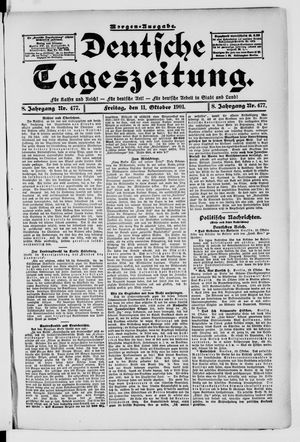Deutsche Tageszeitung vom 11.10.1901