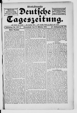 Deutsche Tageszeitung vom 12.10.1901