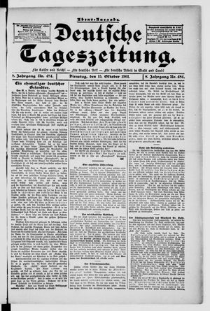 Deutsche Tageszeitung vom 15.10.1901