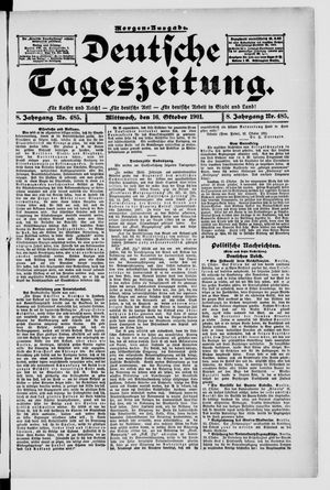 Deutsche Tageszeitung vom 16.10.1901