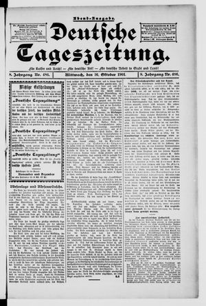Deutsche Tageszeitung vom 16.10.1901
