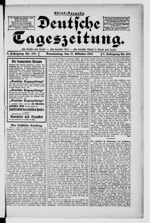 Deutsche Tageszeitung vom 17.10.1901