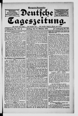 Deutsche Tageszeitung vom 18.10.1901