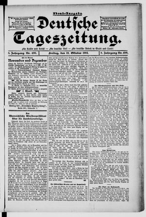 Deutsche Tageszeitung vom 18.10.1901