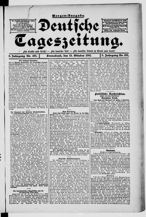 Deutsche Tageszeitung vom 19.10.1901