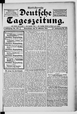 Deutsche Tageszeitung vom 19.10.1901