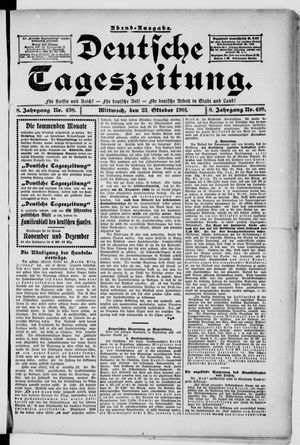 Deutsche Tageszeitung vom 23.10.1901