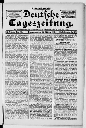 Deutsche Tageszeitung vom 24.10.1901