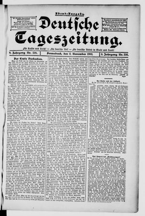 Deutsche Tageszeitung vom 02.11.1901