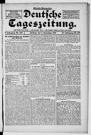 Deutsche Tageszeitung vom 08.11.1901