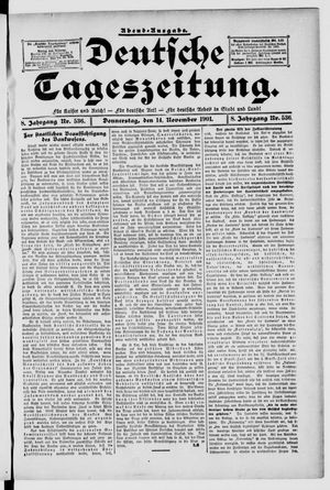 Deutsche Tageszeitung vom 14.11.1901