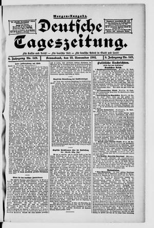 Deutsche Tageszeitung vom 23.11.1901