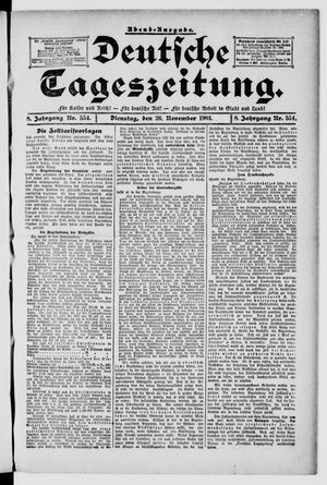 Deutsche Tageszeitung vom 26.11.1901