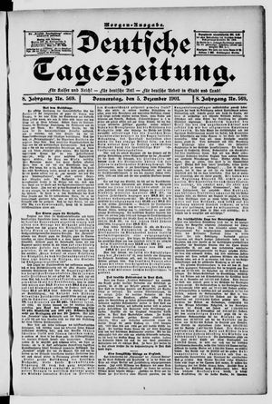 Deutsche Tageszeitung vom 05.12.1901