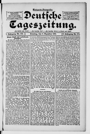 Deutsche Tageszeitung vom 08.12.1901