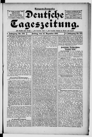 Deutsche Tageszeitung vom 13.12.1901