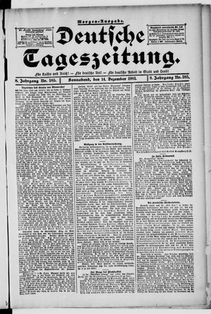Deutsche Tageszeitung vom 14.12.1901