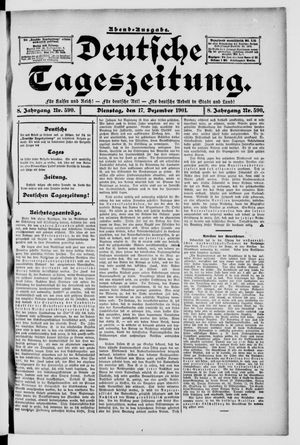 Deutsche Tageszeitung vom 17.12.1901