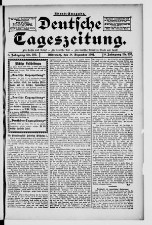 Deutsche Tageszeitung vom 18.12.1901
