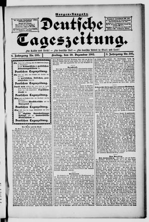 Deutsche Tageszeitung vom 20.12.1901