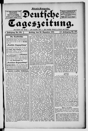 Deutsche Tageszeitung vom 20.12.1901